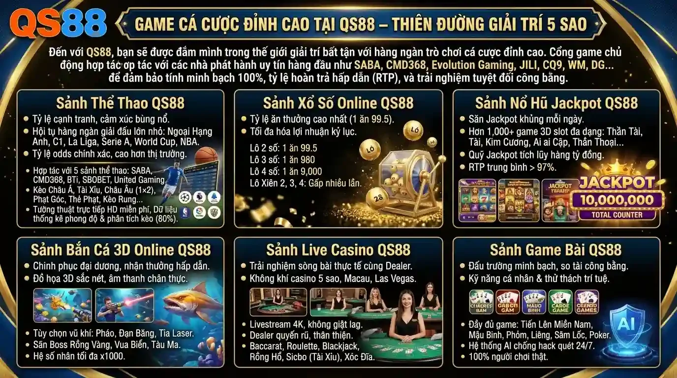 qs88 kho tro choi ca cuoc dinh cao tai qs88 thien duong giai tri chuan 5 sao qs88 kho tro choi ca cuoc dinh cao tai qs88 thien duong giai tri chuan 5 sao
